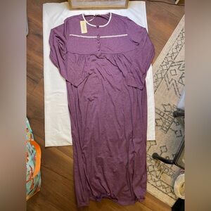 NWT Ekouaer size 2XL purple night gown
